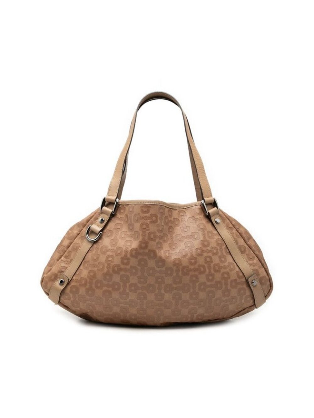 Gucci Horsebit Abbey Tote Bag Beige Leather
